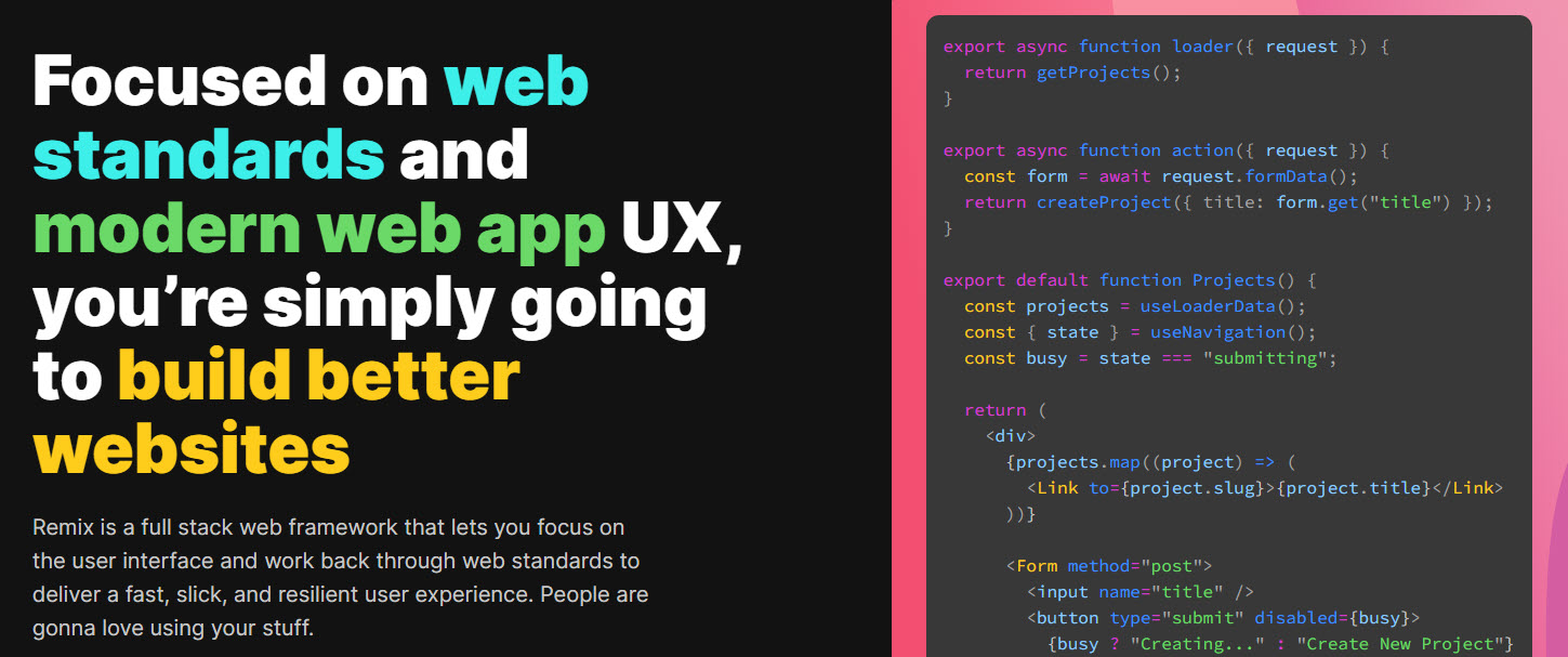 Introduction to the remix web framework